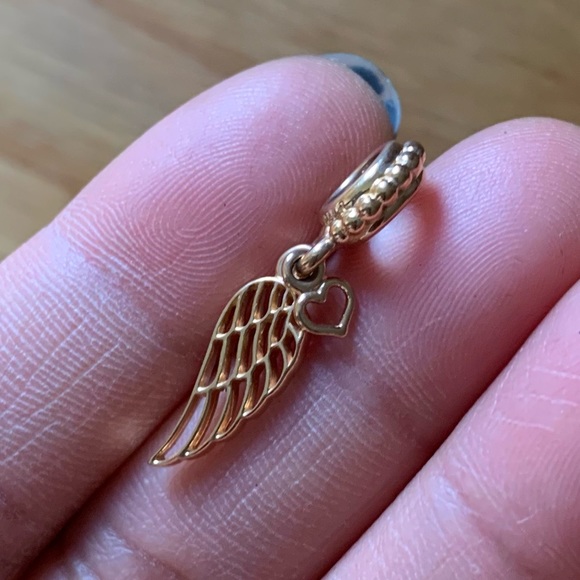 Retired Pandora Rose Love and Guidance Angle Wing Dangle Charm - Picture 2 of 7